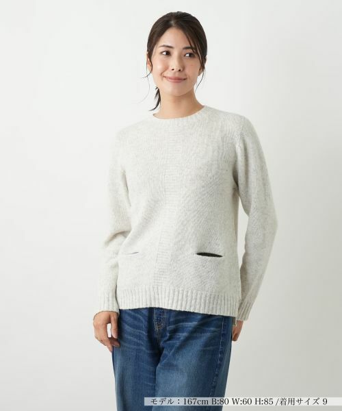 Leilian / レリアン ニット・セーター | ポケット付きクルーネックニット | 詳細8