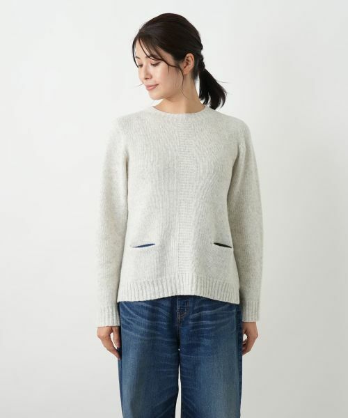 Leilian / レリアン ニット・セーター | ポケット付きクルーネックニット | 詳細9