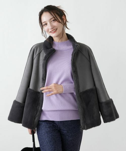 Leilian / レリアン ニット・セーター | ドロップショルダーハイネックニット | 詳細2