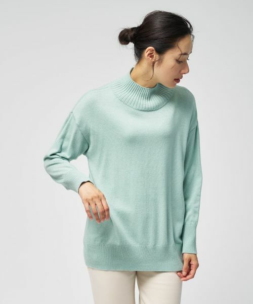 Leilian / レリアン ニット・セーター | ドロップショルダーハイネックニット | 詳細20