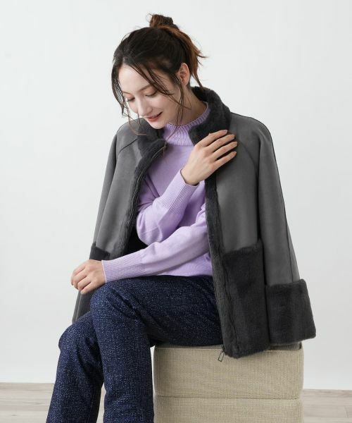 Leilian / レリアン ニット・セーター | ドロップショルダーハイネックニット | 詳細3