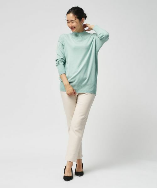 Leilian / レリアン ニット・セーター | ドロップショルダーハイネックニット | 詳細30