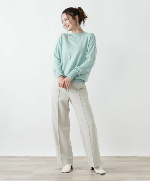 Leilian / レリアン ニット・セーター | ドロップショルダーハイネックニット | 詳細8