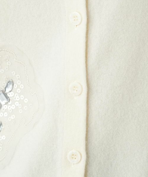 Leilian / レリアン カーディガン・ボレロ | チュールビジューニットカーディガン | 詳細17