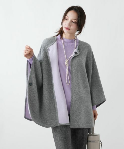 Leilian / レリアン その他アウター | リバーシブルマント【25年11月カタログ】 | 詳細1