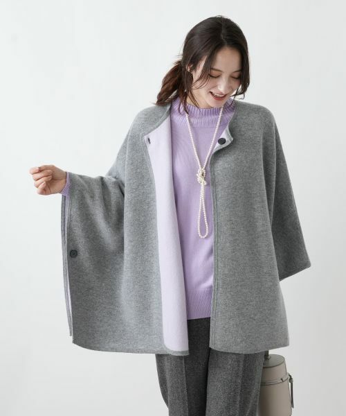 Leilian / レリアン その他アウター | リバーシブルマント【25年11月カタログ】 | 詳細2