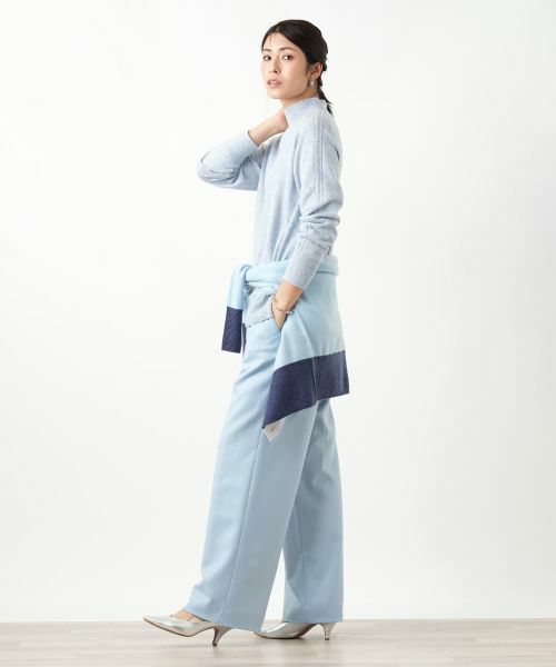 Leilian / レリアン カーディガン・ボレロ | カシミヤ配色カーディガン【Leilian WHITE LABEL】 | 詳細11