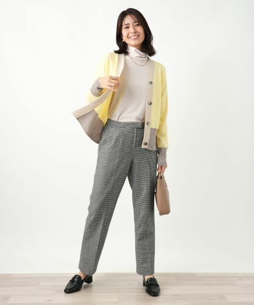 Leilian / レリアン カーディガン・ボレロ | カシミヤ配色カーディガン【Leilian WHITE LABEL】 | 詳細19