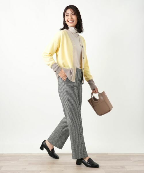 Leilian / レリアン カーディガン・ボレロ | カシミヤ配色カーディガン【Leilian WHITE LABEL】 | 詳細20