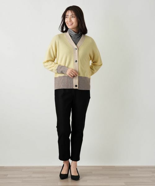 Leilian / レリアン カーディガン・ボレロ | カシミヤ配色カーディガン【Leilian WHITE LABEL】 | 詳細22