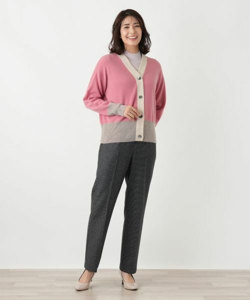 Leilian / レリアン カーディガン・ボレロ | カシミヤ配色カーディガン【Leilian WHITE LABEL】 | 詳細30