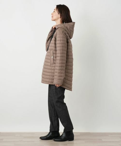 Leilian / レリアン その他アウター | 中わたキルティングフーデッドコート | 詳細8