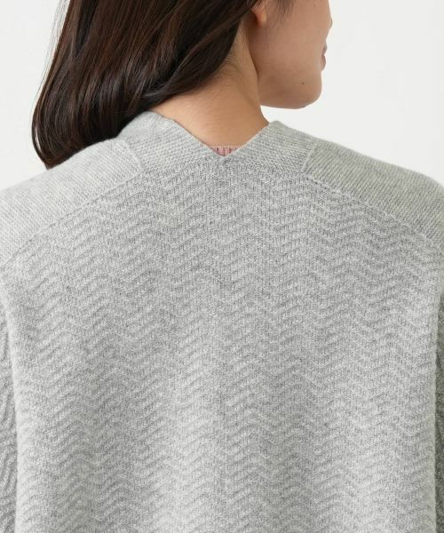 Leilian / レリアン テーラードジャケット | 幾何柄ニットケープ【Leilian WHITE LABEL】 | 詳細19