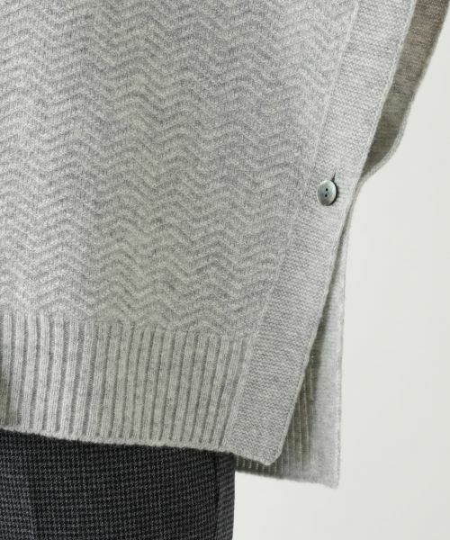 Leilian / レリアン テーラードジャケット | 幾何柄ニットケープ【Leilian WHITE LABEL】 | 詳細21