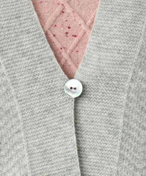 Leilian / レリアン テーラードジャケット | 幾何柄ニットケープ【Leilian WHITE LABEL】 | 詳細22