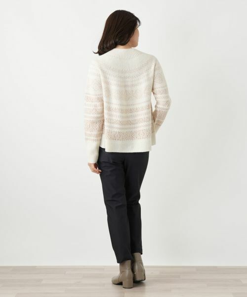 Leilian / レリアン ニット・セーター | フェアアイル柄ニットプルオーバー【Leilian WHITE LABEL】 | 詳細16