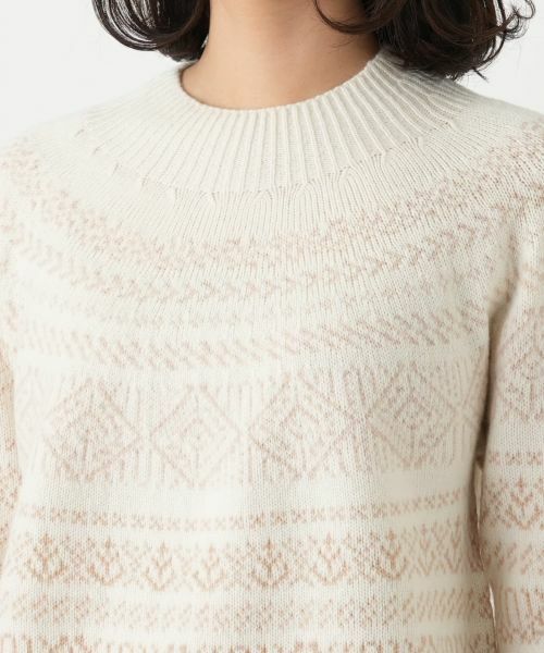 Leilian / レリアン ニット・セーター | フェアアイル柄ニットプルオーバー【Leilian WHITE LABEL】 | 詳細20