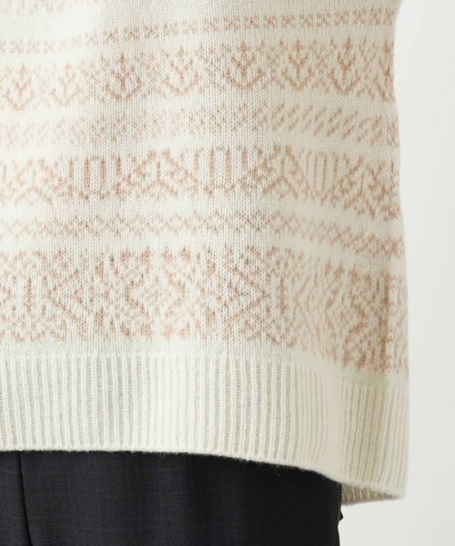 Leilian / レリアン ニット・セーター | フェアアイル柄ニットプルオーバー【Leilian WHITE LABEL】 | 詳細23