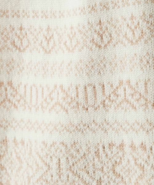 Leilian / レリアン ニット・セーター | フェアアイル柄ニットプルオーバー【Leilian WHITE LABEL】 | 詳細24