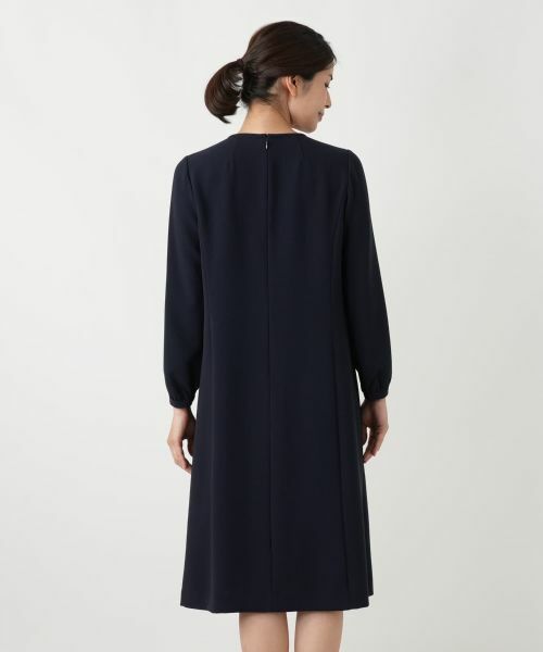 Leilian / レリアン ドレス | 異素材切り替えワンピース【セレモニー】【Leilian WHITE LABEL】 | 詳細16