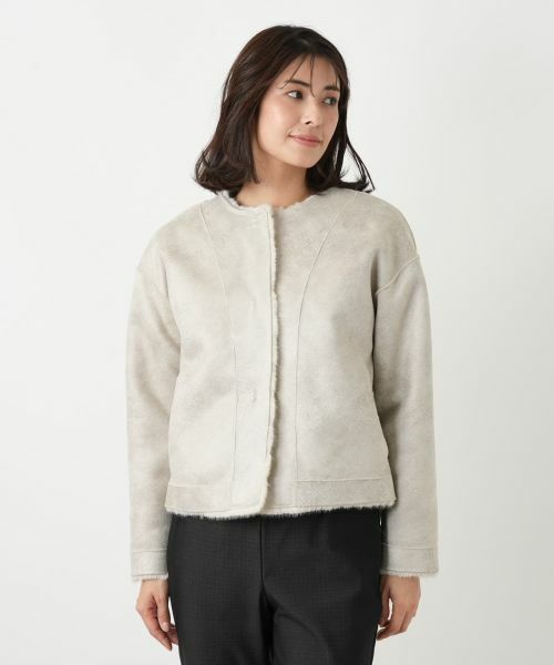 Leilian / レリアン テーラードジャケット | フェイクファージャケット【セレモニー】【Leilian WHITE LABEL】 | 詳細10