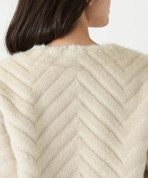 Leilian / レリアン テーラードジャケット | フェイクファージャケット【セレモニー】【Leilian WHITE LABEL】 | 詳細15