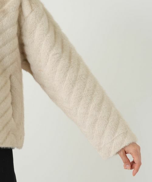 Leilian / レリアン テーラードジャケット | フェイクファージャケット【セレモニー】【Leilian WHITE LABEL】 | 詳細16