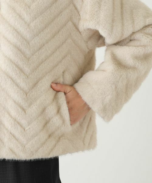 Leilian / レリアン テーラードジャケット | フェイクファージャケット【セレモニー】【Leilian WHITE LABEL】 | 詳細17