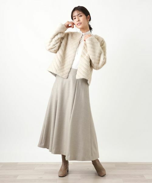 Leilian / レリアン テーラードジャケット | フェイクファージャケット【セレモニー】【Leilian WHITE LABEL】 | 詳細4