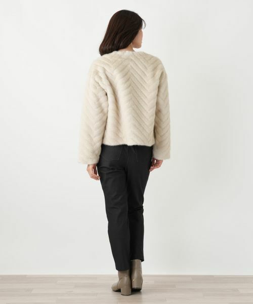 Leilian / レリアン テーラードジャケット | フェイクファージャケット【セレモニー】【Leilian WHITE LABEL】 | 詳細9
