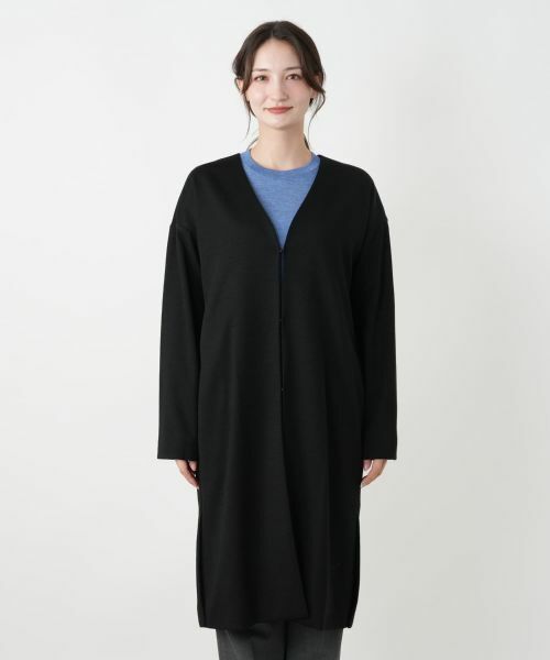 Leilian / レリアン その他アウター | ノーカラーVネックコート | 詳細7