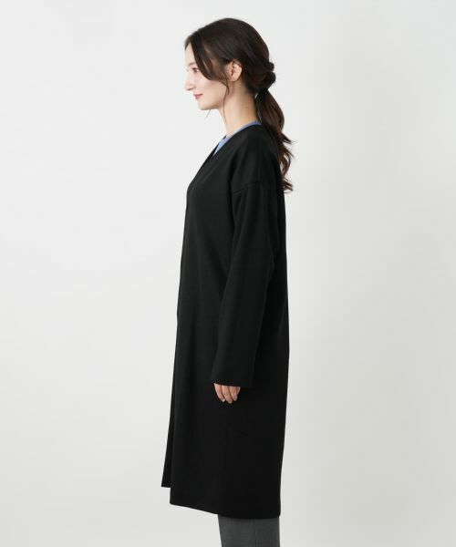 Leilian / レリアン その他アウター | ノーカラーVネックコート | 詳細8