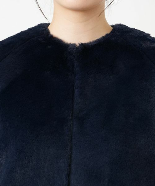 Leilian / レリアン テーラードジャケット | フェイクファーブルゾン | 詳細10