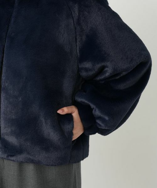 Leilian / レリアン テーラードジャケット | フェイクファーブルゾン | 詳細13