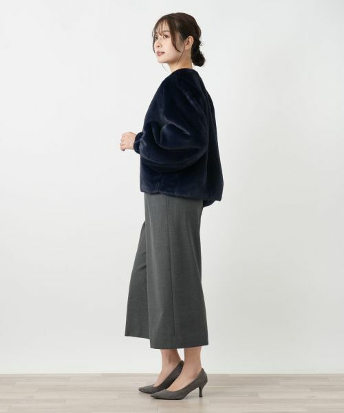 Leilian / レリアン テーラードジャケット | フェイクファーブルゾン | 詳細5