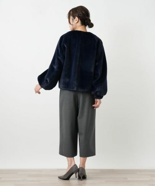 Leilian / レリアン テーラードジャケット | フェイクファーブルゾン | 詳細6