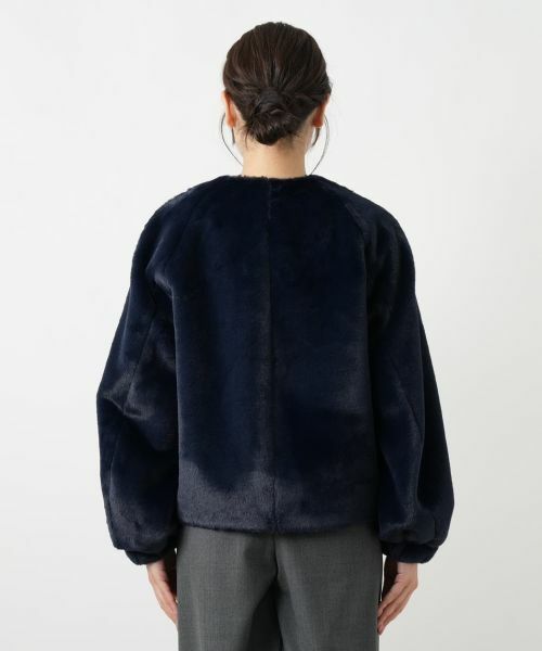 Leilian / レリアン テーラードジャケット | フェイクファーブルゾン | 詳細9