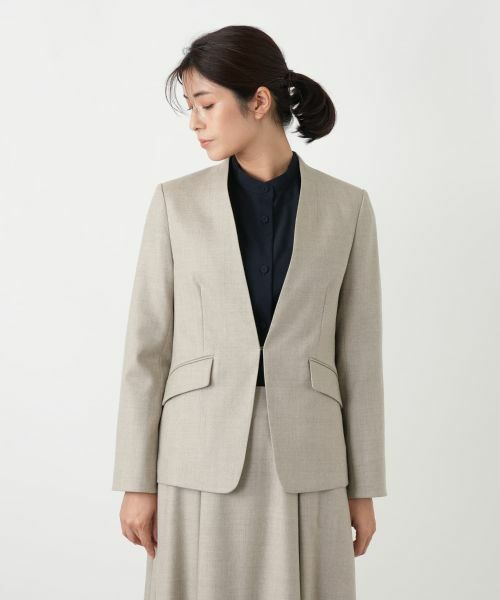 Leilian / レリアン テーラードジャケット | ノーカラージャケット | 詳細17