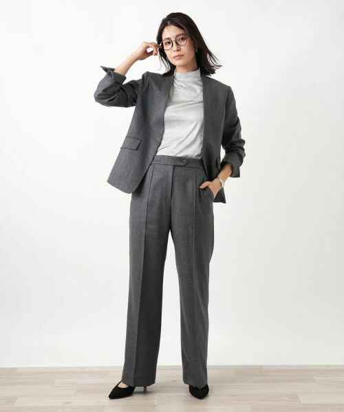 Leilian / レリアン テーラードジャケット | ノーカラージャケット | 詳細3