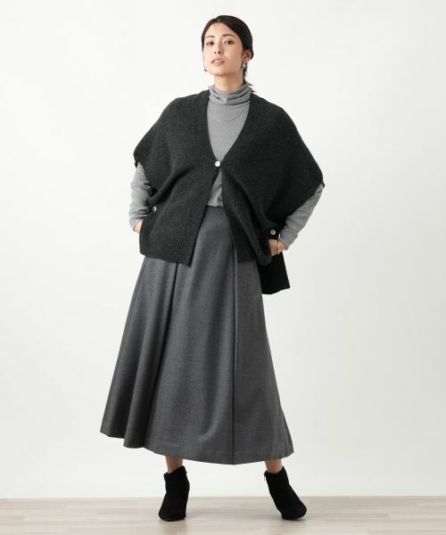 Leilian / レリアン ミニ・ひざ丈スカート | タックフレアスカート | 詳細12