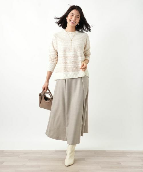 Leilian / レリアン ミニ・ひざ丈スカート | タックフレアスカート | 詳細17