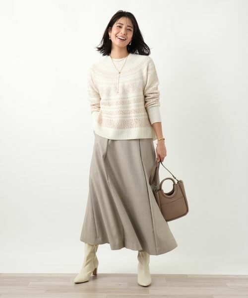 Leilian / レリアン ミニ・ひざ丈スカート | タックフレアスカート | 詳細19