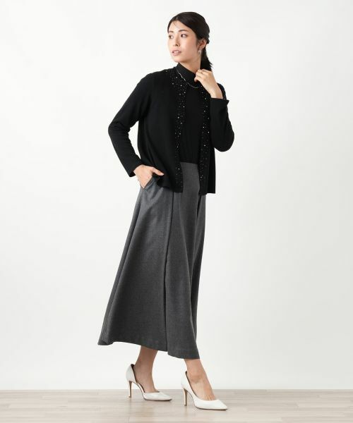 Leilian / レリアン ミニ・ひざ丈スカート | タックフレアスカート | 詳細2