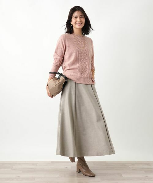 Leilian / レリアン ミニ・ひざ丈スカート | タックフレアスカート | 詳細21