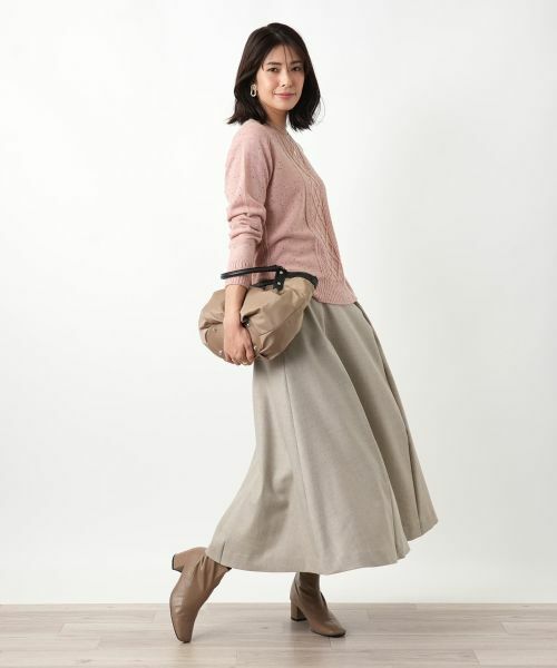 Leilian / レリアン ミニ・ひざ丈スカート | タックフレアスカート | 詳細22