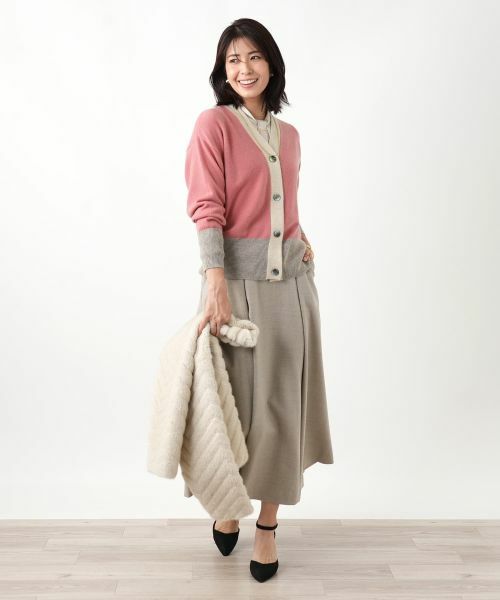 Leilian / レリアン ミニ・ひざ丈スカート | タックフレアスカート | 詳細26