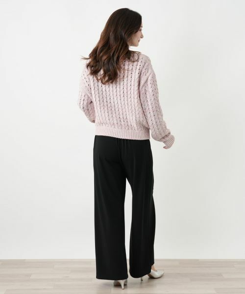 Leilian / レリアン カーディガン・ボレロ | ミックスニットVネックカーディガン | 詳細6