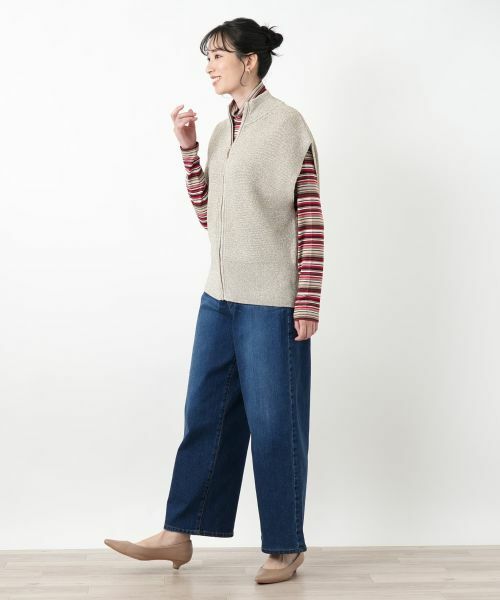 Leilian / レリアン デニムパンツ | ワイドデニムパンツ【L JEANS】 | 詳細10