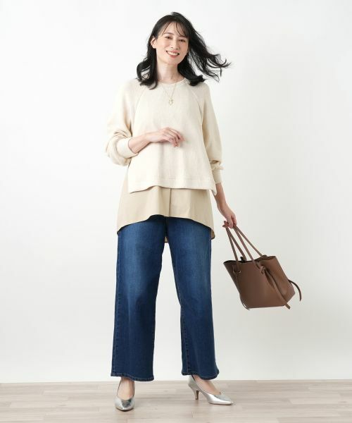 Leilian / レリアン デニムパンツ | ワイドデニムパンツ【L JEANS】 | 詳細4