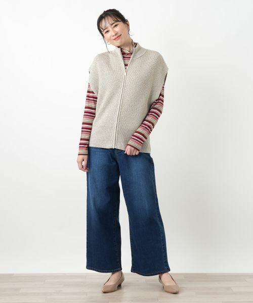 Leilian / レリアン デニムパンツ | ワイドデニムパンツ【L JEANS】 | 詳細8